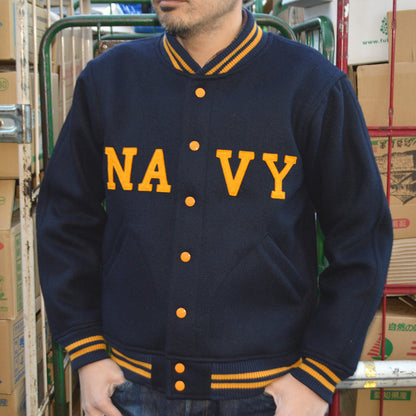 WAREHOUSE "Lot.2240" 1950’s NAVY VARSITY JACKET