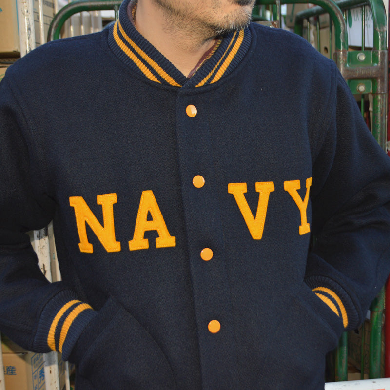 WAREHOUSE "Lot.2240" 1950’s NAVY VARSITY JACKET