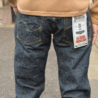 ONI DENIM "246-CCD-Kabuki" 15oz Crushed Concrete Denim kabuki Selvedge Neat Straight