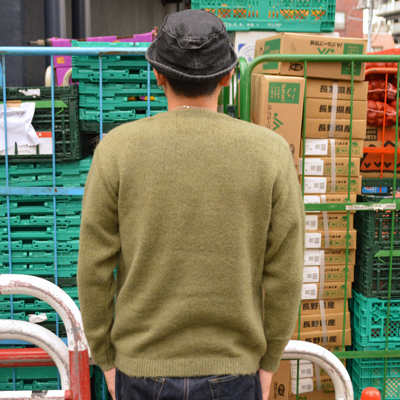 PHERROW'S "25W-PMSC1" Mohair Knit Cardigan
