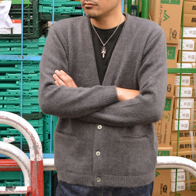 PHERROW'S "25W-PMSC1" Mohair Knit Cardigan