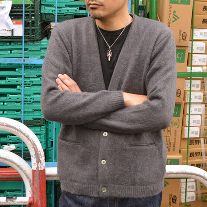 PHERROW'S "25W-PMSC1" Mohair Knit Cardigan