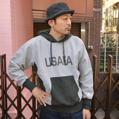 PHERROW'S "25W-PRHP-TT1" Two-tone Color Sweat Hooded Parka "USAFA"