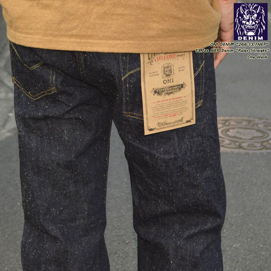 ONI DENIM、266-13.7NEP、13.7oz NEP Denim Relax Straight