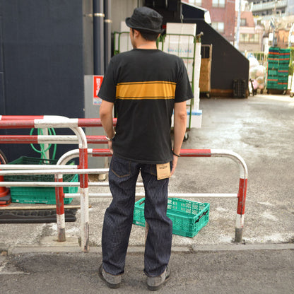 ONI DENIM、"266-HJS"、Drop Needle Jacquard Stripe Denim Relax Straight