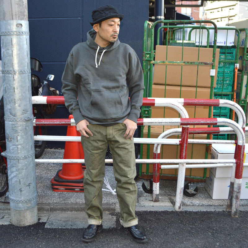 ONI DENIM "270-OLD18" 18oz Olive Denim New Regular Straight