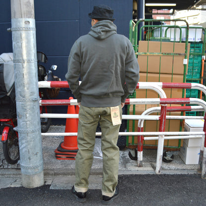 ONI DENIM "270-OLD18" 18oz Olive Denim New Regular Straight