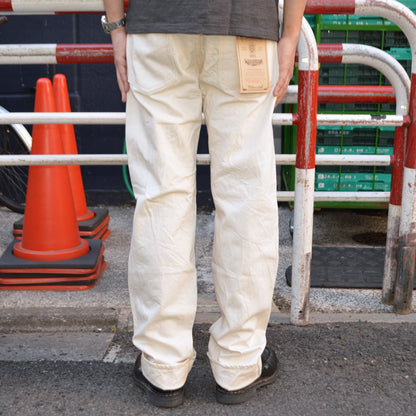 ONI DENIM "271-ECRU" 12.4oz OrganicCotton Selvedge Denim Just Right Straight