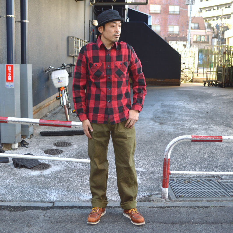 ONI DENIM、"271-OLOL"、12oz Selvedge Olive Denim Just Right Straight