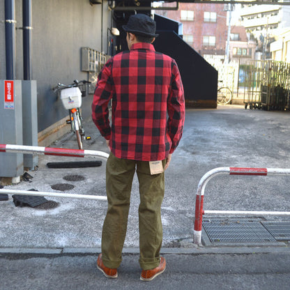 ONI DENIM、"271-OLOL"、12oz Selvedge Olive Denim Just Right Straight