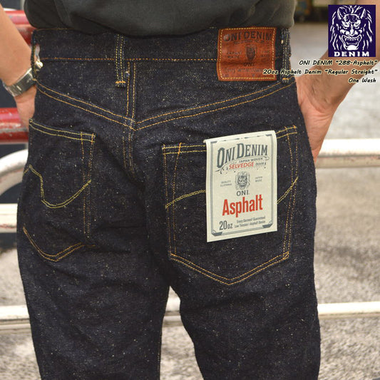 ONI DENIM、"288-Asphalt"、20oz Asphalt Denim Regular Straight