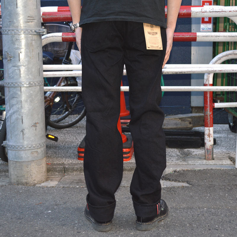 ONI DENIM "288ZR-BKBK" 20oz Oni Secret Black Denim Regular Straight