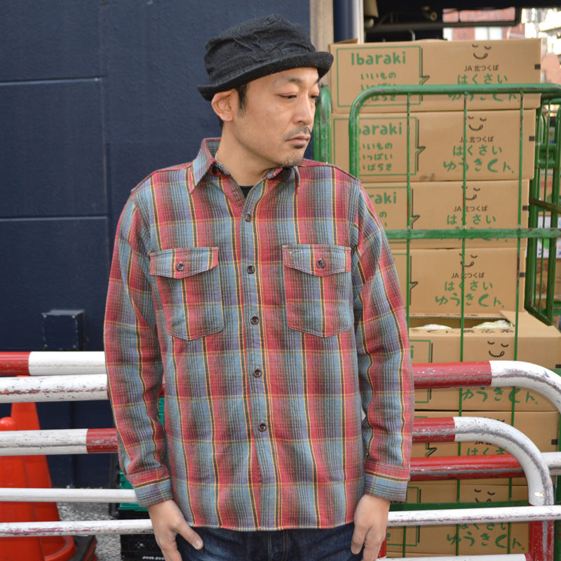 WAREHOUSE "Lot 3022 G" Flannel Shirts With Chinstrap