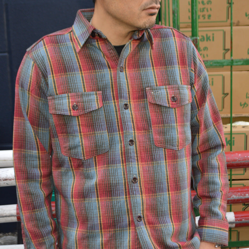 WAREHOUSE "Lot 3022 G" Flannel Shirts With Chinstrap