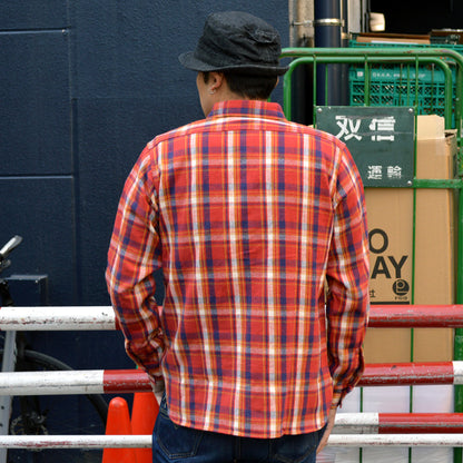 WARE HOUSE "Lot 3022 G" Flannel Shirts With Chinstrap