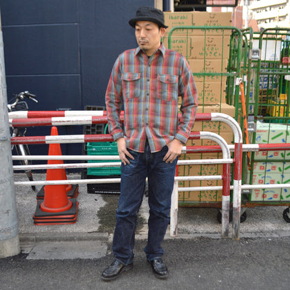 WAREHOUSE "Lot 3022 G" Flannel Shirts With Chinstrap