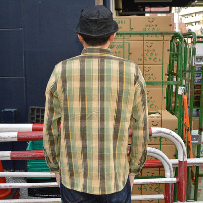 WAREHOUSE "Lot 3022 H" Flannel Shirts With Chinstrap