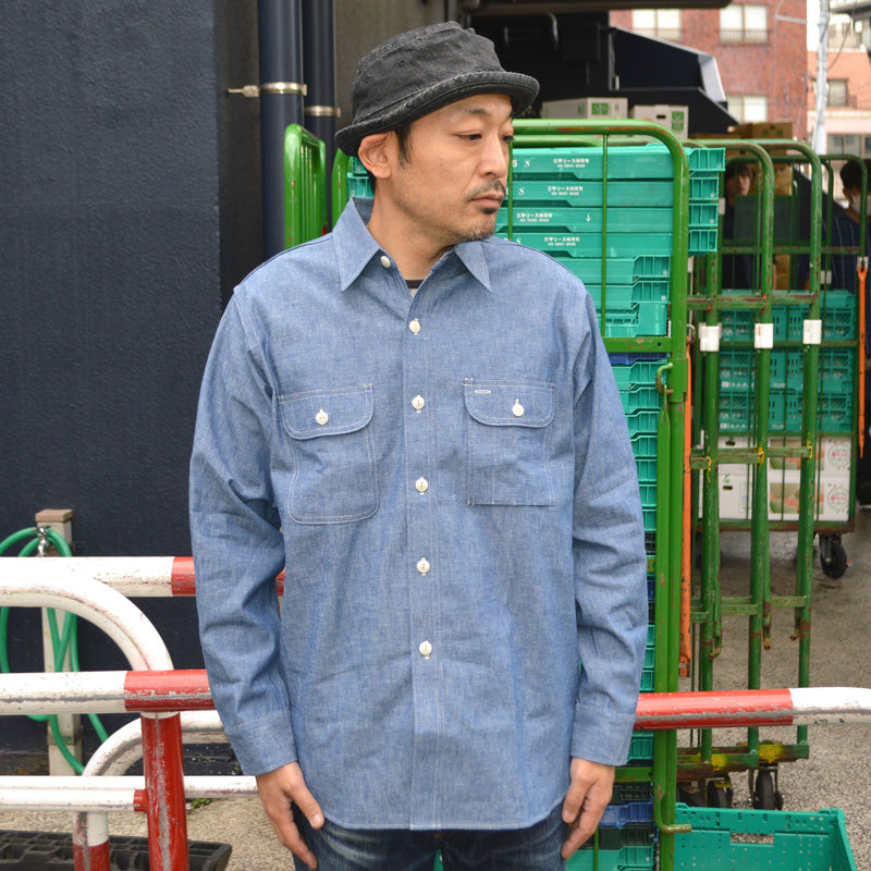 WAREHOUSE "3048" BIG YANK TYPE CHAMBRAY SHIRTS