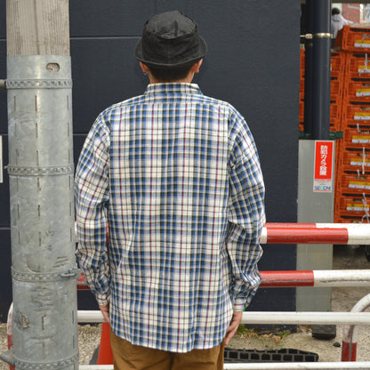 WAREHOUSE "3055 Type B" LONG SLEEVE CHECK WORK SHIRTS