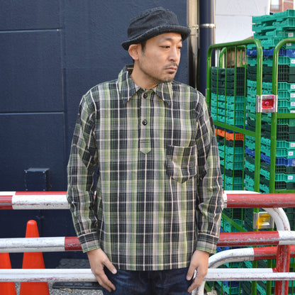 WAREHOUSE "3063" 1930’s WPA One Pocket Pullover Shirts(Flannel)