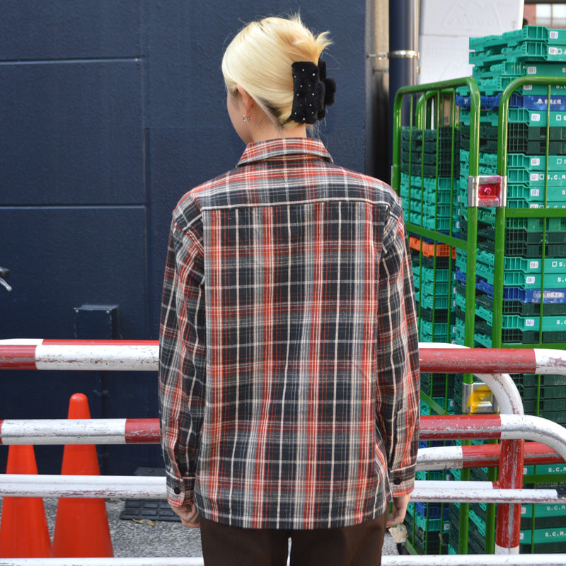 WAREHOUSE "3063" 1930’s WPA One Pocket Pullover Shirts(Flannel)