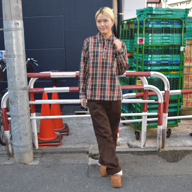 WAREHOUSE "3063" 1930’s WPA One Pocket Pullover Shirts(Flannel)