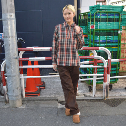 WAREHOUSE "3063" 1930’s WPA One Pocket Pullover Shirts(Flannel)