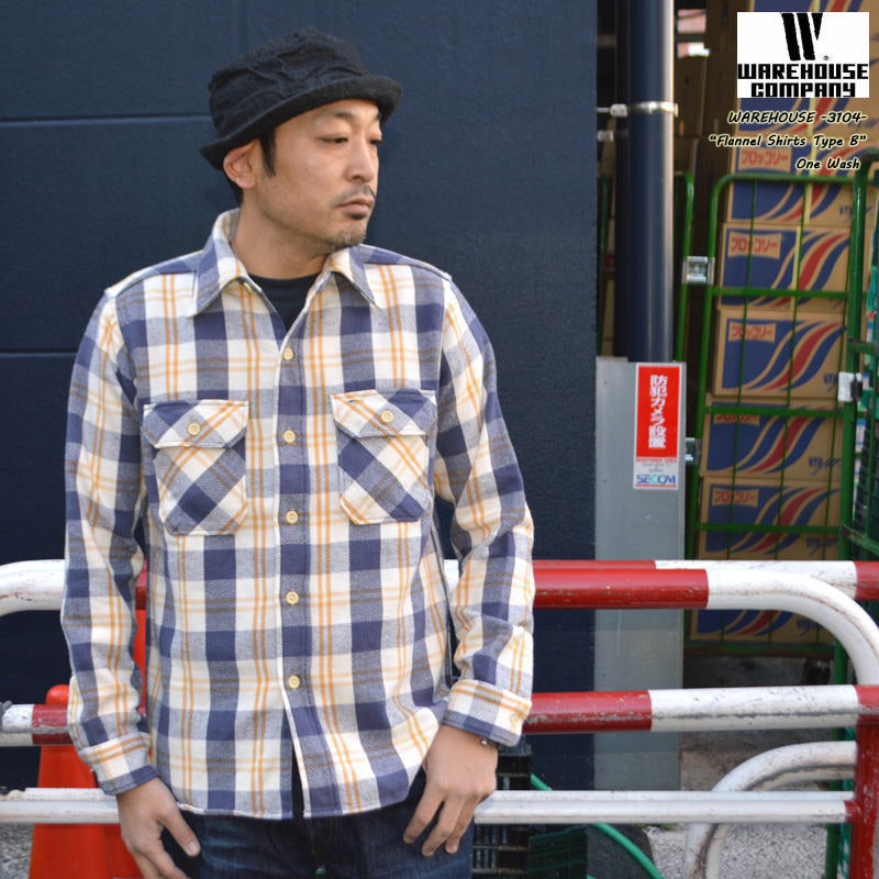 WARE HOUSE "Lot 3104 B" Flannel Shirts B (2025)