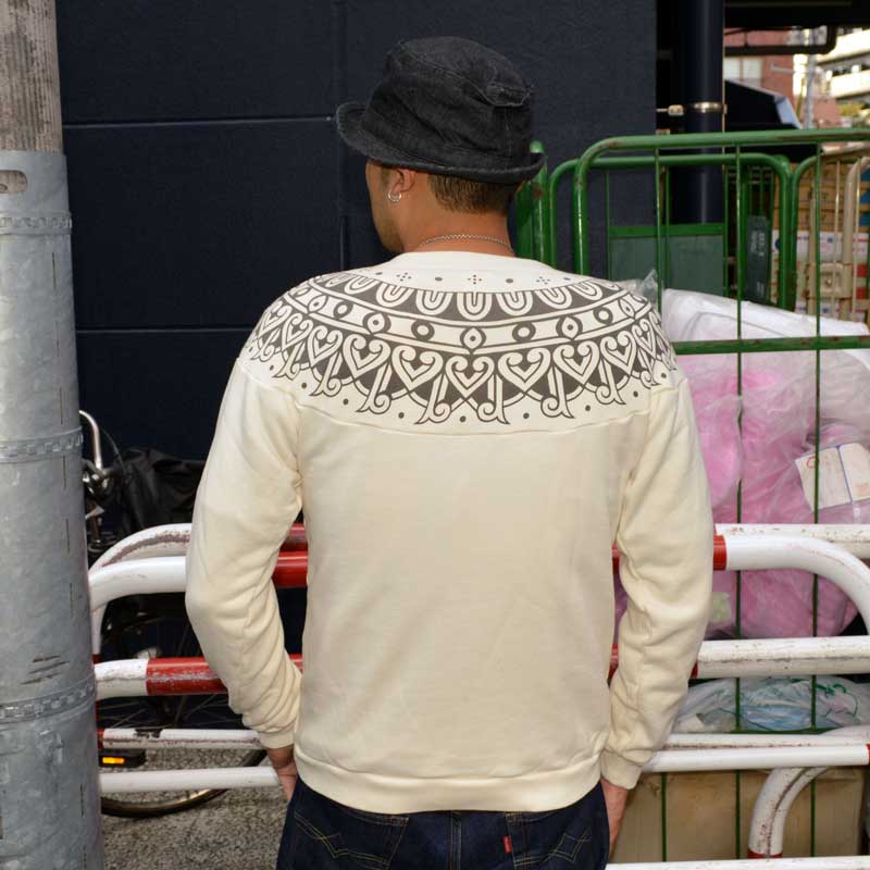 SALE!! 30%OFF!!  FULLCOUNT "3764"  Tribal Pattern Sweatshirts