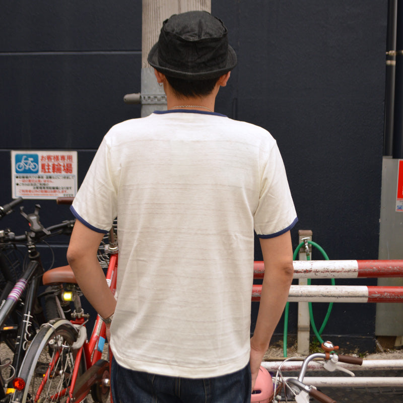 WAREHOUSE "4059 AFA" Ringer T-shirt