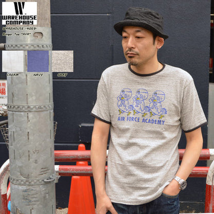 WAREHOUSE "4059 AFA" Ringer T-shirt