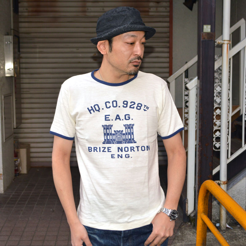 WAREHOUSE "4059 BRIZE NORTON" Ringer T-shirt