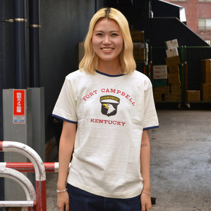 WAREHOUSE "4059 FORT CAMPBELL" Ringer T-shirt