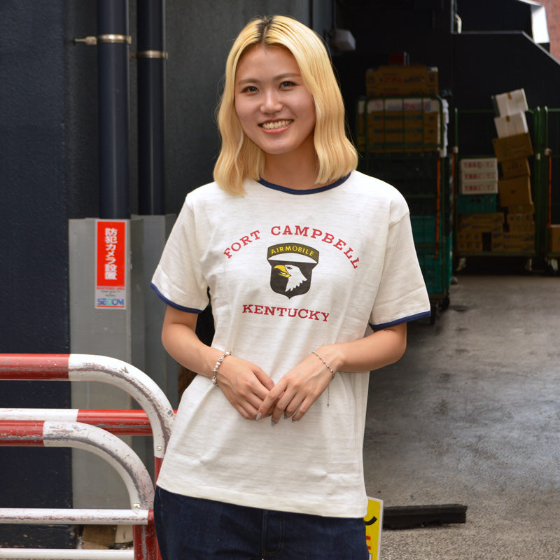 WAREHOUSE "4059 FORT CAMPBELL" Ringer T-shirt