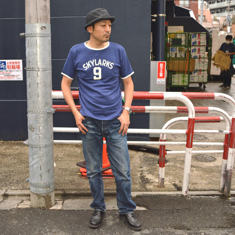 WAREHOUSE "4059 SKYLARKS" Ringer T-shirt