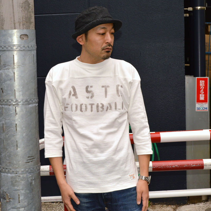 WARE HOUSE "4063 ASTC" 3/4 Sleeve Football T-shirt "ASTC"