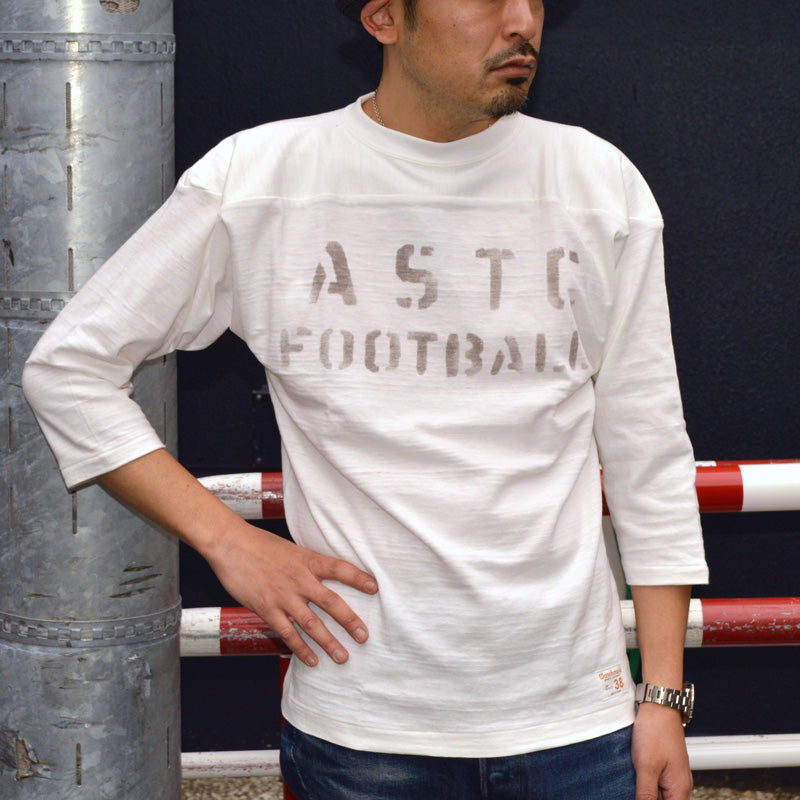 WARE HOUSE "4063 ASTC" 3/4 Sleeve Football T-shirt "ASTC"