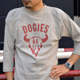 WAREHOUSE "4063 DOGIES" 3/4 Sleeve Football T-shirt "DOGIES"