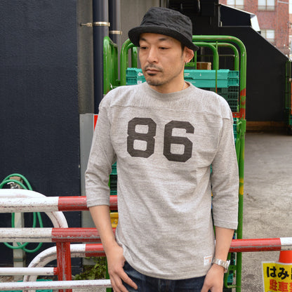 WARE HOUSE "4063 NO.86" 3/4 Sleeve Football T-shirt