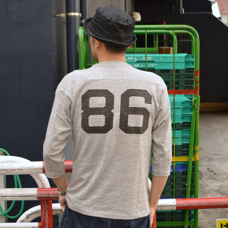 WARE HOUSE "4063 NO.86" 3/4 Sleeve Football T-shirt