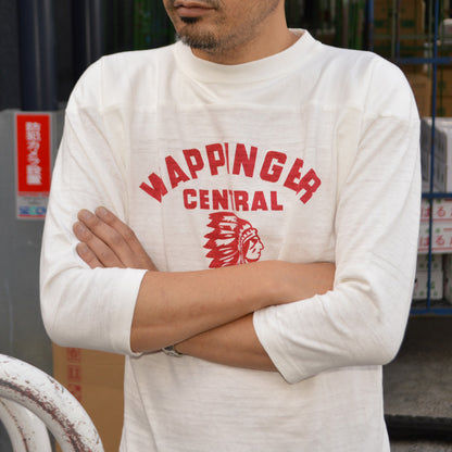 WARE HOUSE "4063 WAPPINGR" 3/4 Sleeve Football T-shirt