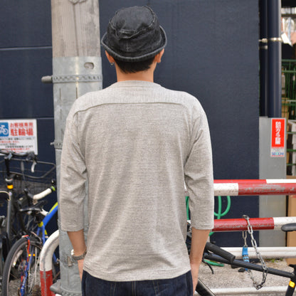 WARE HOUSE "4063 WAPPINGR" 3/4 Sleeve Football T-shirt