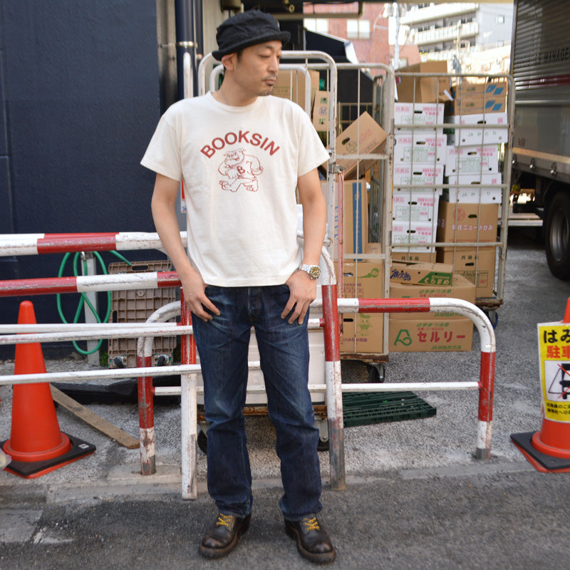 2ND-HAND (WAREHOUSE) "4064 BOOKSIN" Print T-shirt