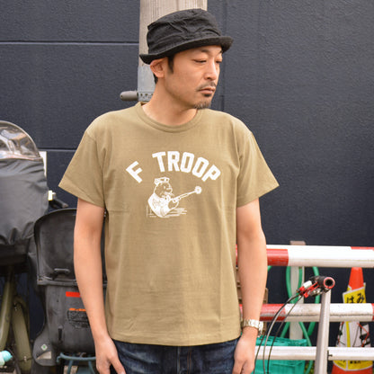 2ND-HAND (WAREHOUSE) "4064 F TROOP" Print T-shirt