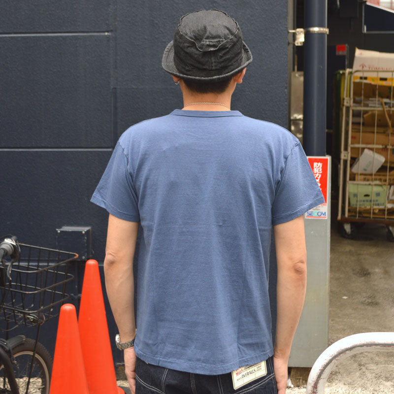 2ND-HAND (WAREHOUSE) "4064 GO NAVY" Print T-shirt