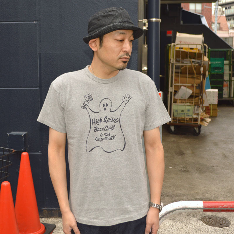 2ND-HAND (WAREHOUSE) "4064 HIGH SPIRITS" Print T-shirt
