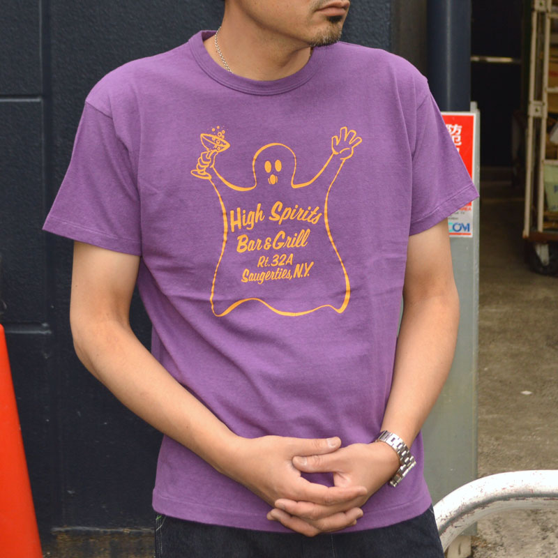 2ND-HAND (WAREHOUSE) "4064 HIGH SPIRITS" Print T-shirt