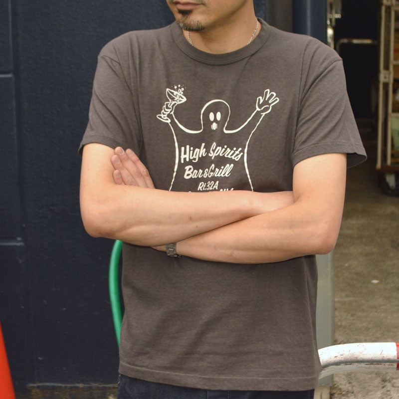 2ND-HAND (WAREHOUSE) "4064 HIGH SPIRITS" Print T-shirt