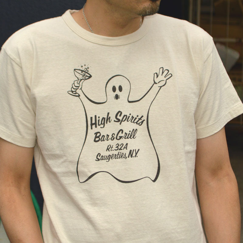 2ND-HAND (WAREHOUSE) "4064 HIGH SPIRITS" Print T-shirt