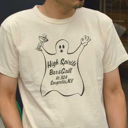 2ND-HAND (WAREHOUSE) "4064 HIGH SPIRITS" Print T-shirt